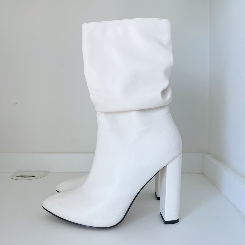 White Statement Boots